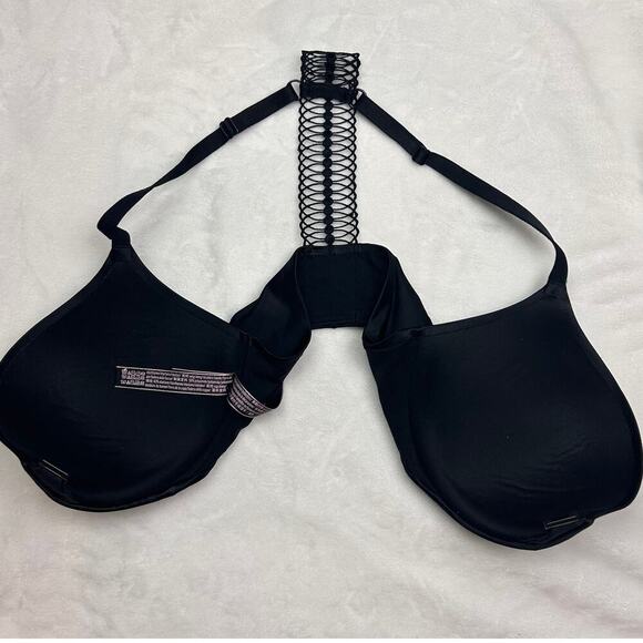 Victoria's Secret Very Sexy Front Clasp Racerback Black Plunge Bra 32 DD 32DD - Picture 5 of 6